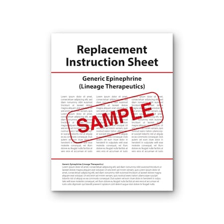 Aek Replacement Instruction Sheet  Generic Epinephrine Lineage Therapeutics EN9406